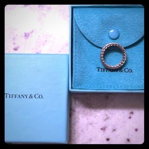 Tiffany & Co. White Gold Mesh Somerset Design Ring
